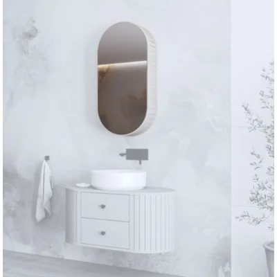 Wall cabinet with mirror VENEZIA 1D cashmere